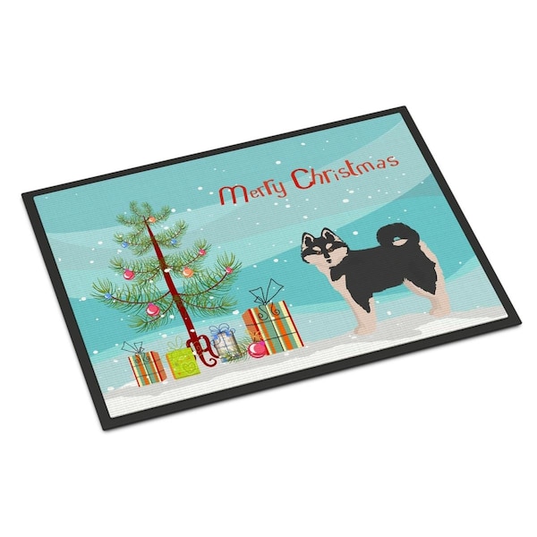 Carolines Treasures 24 x 36 in. Pomsky No.1 Christmas Tree Indoor or Outdoor Mat CK3861JMAT - main